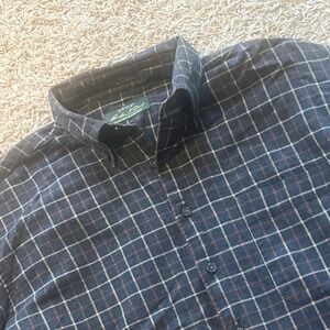 Orvis Charles F Orvis Signature Plaid Button Down Shirt Mens Large Navy‎ Brown